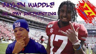 Jaylen Waddle is a very interesting prospect. GOOD ENOUGH FOR THE 11 PICK????