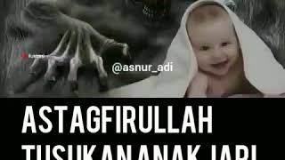 Astagfirullah tusukan anak dengan jari iblis di mata bayi