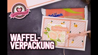 Sommerliche Waffelverpackung | Limetten stempeln