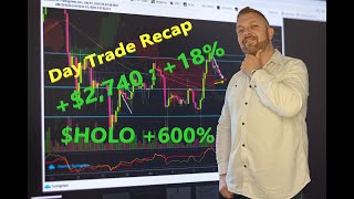 DAY TRADE RECAP | From $7k Down to $3k up | $HOLO up 600%+