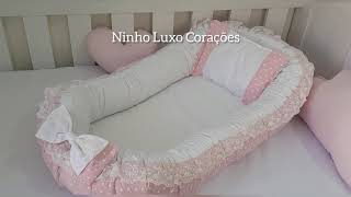 Ninho Luxo Corações Rosa