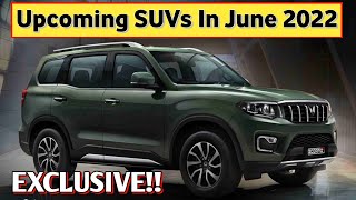 5 Upcoming SUVs Launch in June 2022। Upcoming SUVs in India 2022। Mahindra Scorpio-N। Venue Facelift