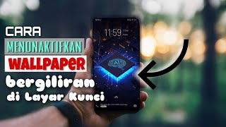 cara menonaktifkan wallpaper bergiliran di layar kunci hp vivo || poster layar kunci || terbaru