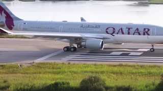 Qatar Amiri Flight 7 to Nice A7-HJJ Airbus A330-200 takeoff from RWY 17 at Corfu Airport 14.06.2015