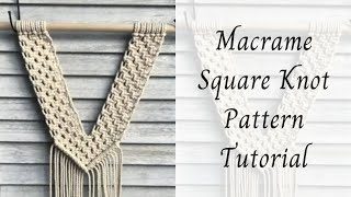 Macrame Square Knot Pattern