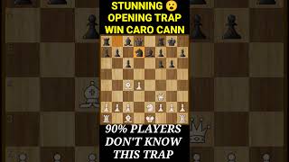 Crush 😮 Caro Cann in 12 moves #tricks #traps