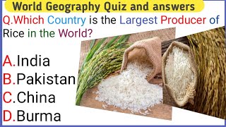 World Geography Quiz and Answers|World Geography Questions and Answers|Gk Questions|Gk GS