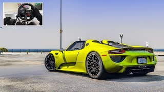 GTA 5 - Porsche 918 Spyder | Logitech G29 Gameplay