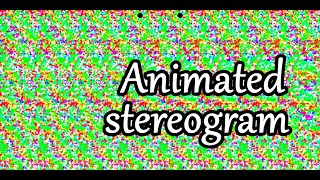 Animated stereogram,magic eye pictures, parallel view