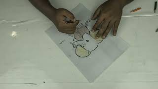 Akta coto hatir sobi art kore color korlam with color pencil | Mojibor Art