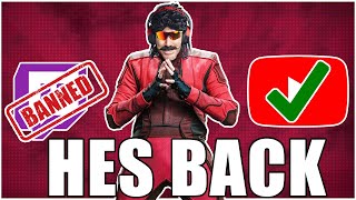 Dr Disrespect Is Back And Talks About His Twitch Ban...