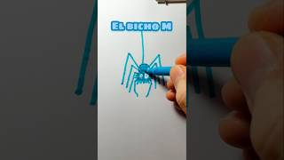 El bicho M. Dibujo letras #videoshorts #drawing #art #dibujo #bug #letras #abecedario #bicho #shorts