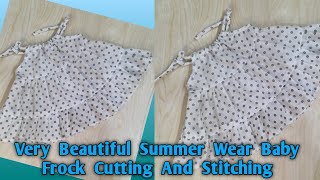 Baby frock cutting and stitching | Frill baby frock cutting & stitching | DIY 6 month baby frock