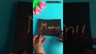 Cute names writing 💕🩷#diycalligraphy #artandcraft #trending #art #craft #ytshorts #viralshort #yt