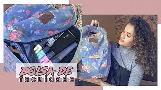 O QUE TEM NA MINHA BOLSA? | Material Escolar 2018 | Márcia Luna