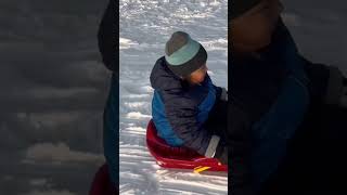 #sledding #snow #winter2022 #toddlers #viral #trending #beta #shorts #amazing