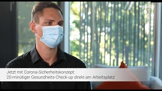 wellabe Check-up inklusive Corona-Sicherheitskonzept