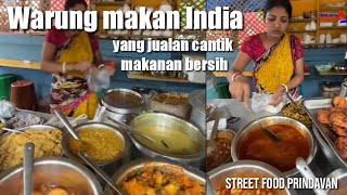 penjual makanan prindavan cantik , warteg ala India #streetfood #kulinerindia #kulinerprindavan