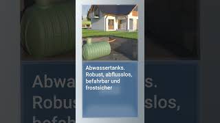 Abflusslose Abwassertanks: Robust, befahrbar und frostsicher