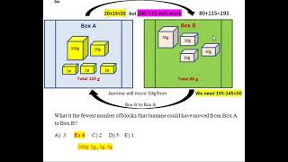 Year 6| Logical| Reasoning| Question| Math|Quiz| Jasmine|  Moves| some |blocks | |Box A |to |  Box B