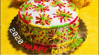 HAPPY NEW YEAR CAKE 2021 | New Year Cake |Xmas Cake 2021 |Happy New Year |Special Cake Recipe | 2021