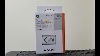 Unboxing - Sony NP BX1 battery for Sony ZV-1