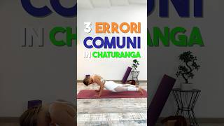 ERRORI comuni in CHATURANGA 😫🙏🏼 #shorts #yoga #yogagirl #yogapose #tutorial #chaturanga