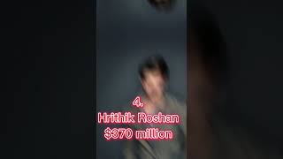 top 5 richest Bollywood actor in India 2023 😱😱Top 5 rich Bollywood Hero in India 2023 #shorts #rich