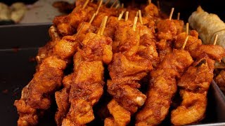 Chicken Boti Kabab Chicken Kathi Kabab Chicken Roll Popular street food at Mirpur Tasty Food Ranger