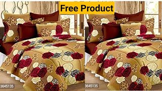 Polycotton Double Bed Bedsheet with 2 Pillow Cover Review And Unboxing Video l Real Review