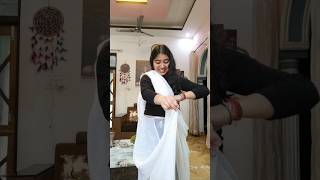 Saree skill ❤️ Unlocked 😂#shortvideo #viral #saree