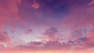 ( CGI 4k Stock Footage ) Uplifting pink, red & purple clouds seamless loop