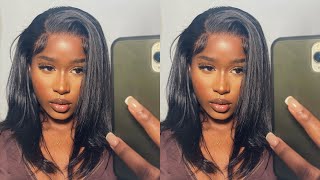 SHORT EVERYDAY 14INCH HD LACE FRONTAL WIG | Easy & Quick Install | Ft. West Kiss Hair