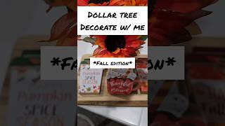 Dollar tree Fall Decorate with me #decor #decoratewithme #falldecor #dollartreedecor