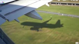 Approach Touchdown HAM Hamburg Airport, Shadow, Landing, Landung, Schatten, Approaching