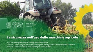 🖥️ WEBINAR | LA SICUREZZA NELL'USO DELLE MACCHINE AGRICOLE