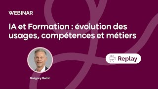 IA et formation : évolution des usages, compétences et métiers