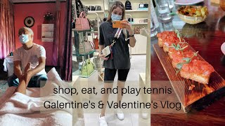 girls day & valentines day weekend (VLOG): foot massages, sushi dates, tennis, shopping