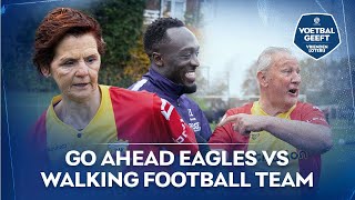 Go Ahead Eagles in actie tegen de Walking Football All Stars | #VoetbalGeeft