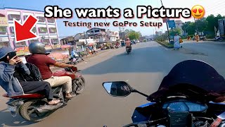 Cute Girl Loves REXA || New Gopro setup check✅