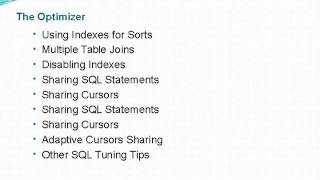 Oracle Performance Tuning Online Training