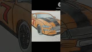 Mustang gt drawing #drawing like share and subscribe for more