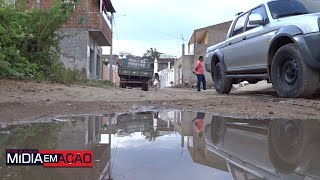 Repórter em Ação: dona de casa denuncia rua com esgoto estourado, escuridão e ponto de drogas