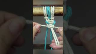 Easy Way to add color to a square knot