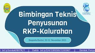 Bimtek Penyusunan Rencana Kerja Pemerintah Kalurahan (Jum'at. 12 November 2021)