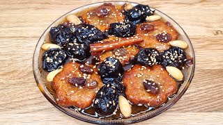 TAJINE AUX PRUNEAUX ET GÂTEAU AUX AMANDES CHBAH SAFRA