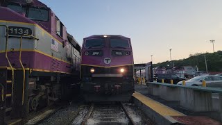 MBTA HSP46 #2030 entering Rockport.