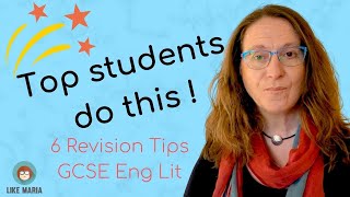 Revision Tips GCSE English Literature.  Become a top student!