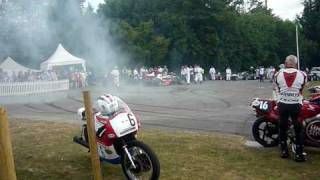 Lewis Hamilton Doing Doughnuts at Goodwood Festival of Speed 2010