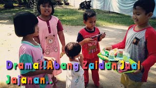 Drama Abang Zaidan dan Adik Jualan Jajanan Untuk Bantu orang Tua, Laris Manis !